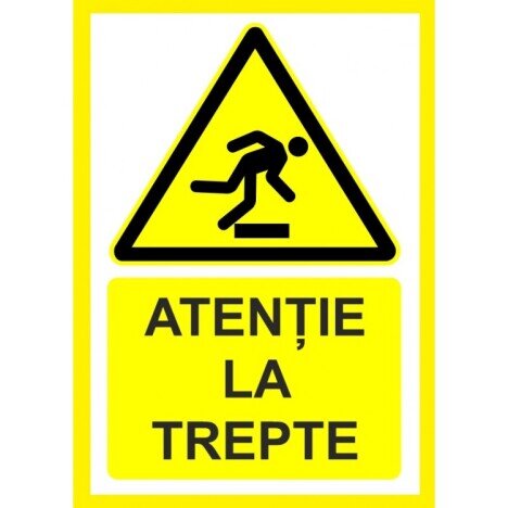 Placuta atentie la trepte